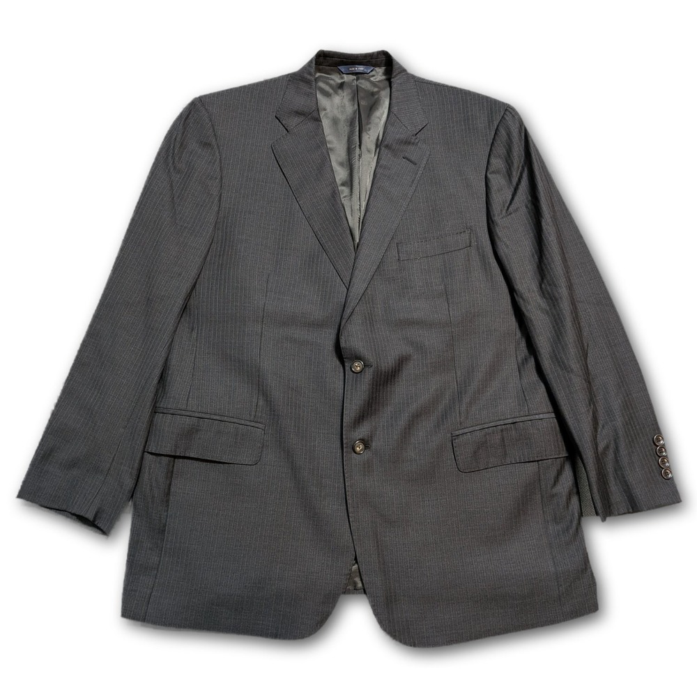Brooks Brothers 1818 Regent Mens Blazer Charcoal 46R Loro Piana Made In Italy